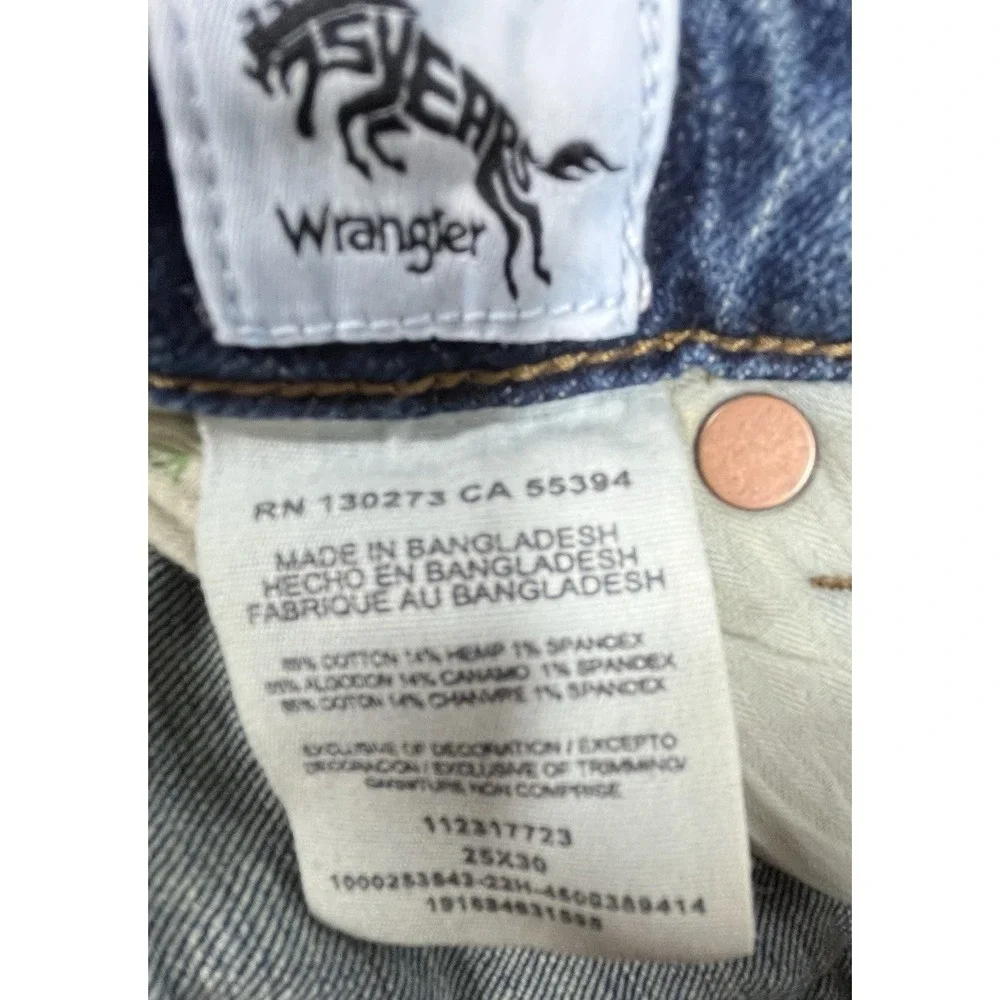 Women's Wranglers 25/30 Retro High Waist Flare Leg Denim Jeans - Picture 5 of 7